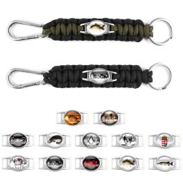 Paracord Medálos Kulcstartó